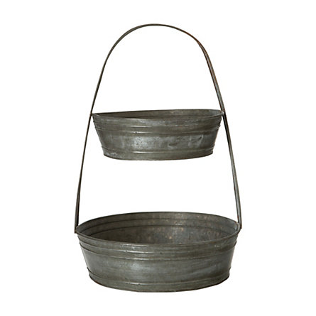 Tiered Tin Basket