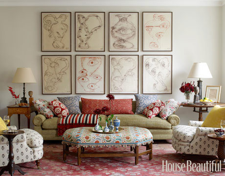 Golden Olive and Tobacco Brown - Living Room Golden Olive and Tobacco Brown - Living Room