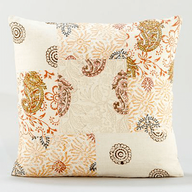 Shop of the Month: World Market - Block Print Patchwork Throw Pillow