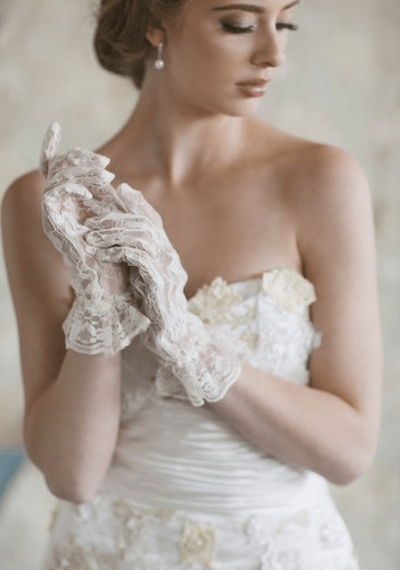 Ruche is Bridal Beautiful - Pure Elation Lace Gloves