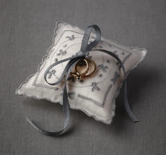 Summer Newsies from BHLDN - Blue Buds Ring Pillow