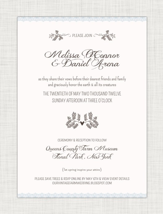 Anatomy of an Invite - Copyright 2012 Melissa O'Connor - Arena