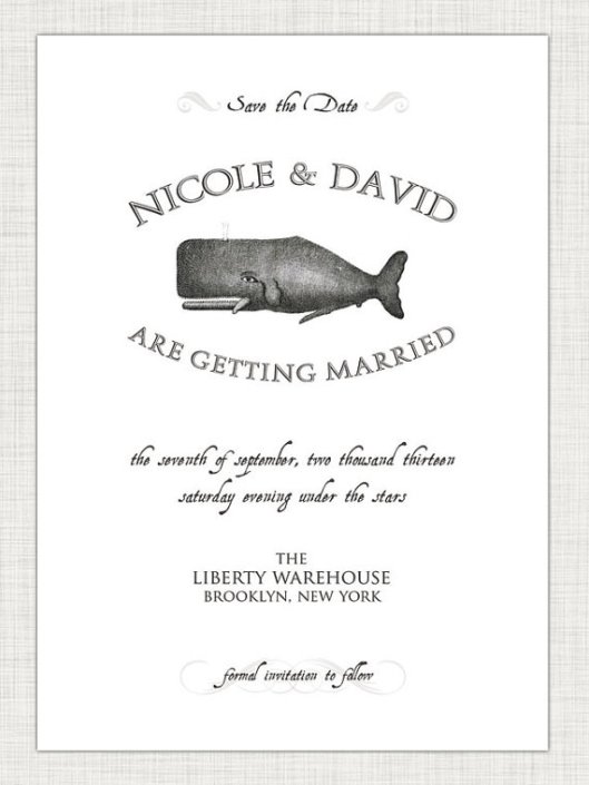 Nautical Love - Whale Save the Date