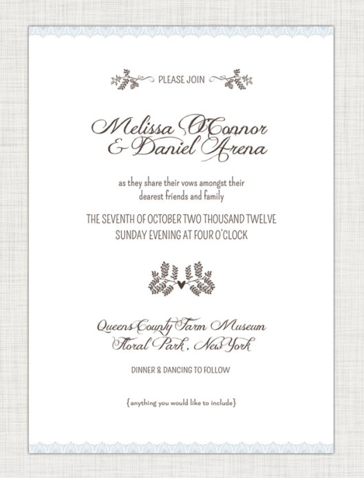 Wedding Invitation Suites are Here - Woodland Lace