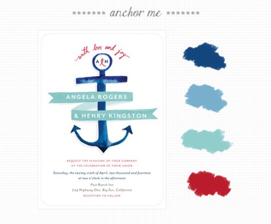 Invite Inspirations: Anchor Me