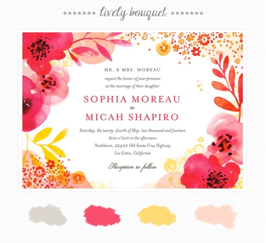 Invite Inspirations: Lively Bouquet