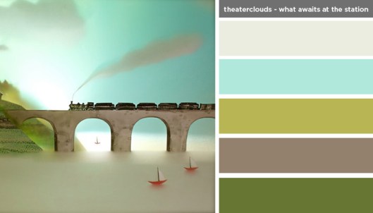 Art Inspired Palette: Theaterclouds - What Awaits at the Station Art Inspired Palette: Theaterclouds - What Awaits at the Station