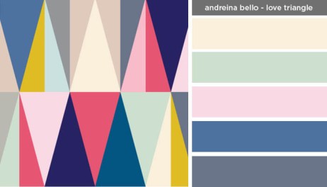 Art Inspired Palette: Andreina Bello-Love Triangle Art Inspired Palette: Andreina Bello-Love Triangle