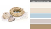 Art Inspired Palette: Trowel and Paintbrush-Bird Nest