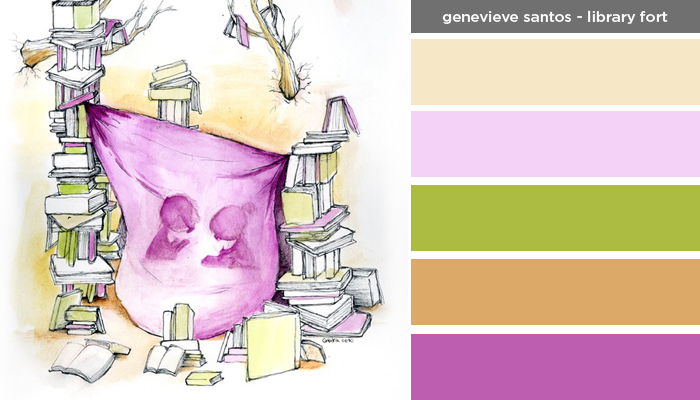 Art Inspired Palette: Genevieve Santos: Library Fort