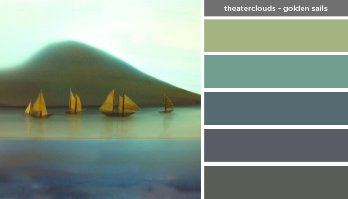 Art Inspired Palette: Theaterclouds-Golden Sails