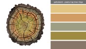 Art Inspired Palette: Golly Bard-Peaty Log Tree Rings