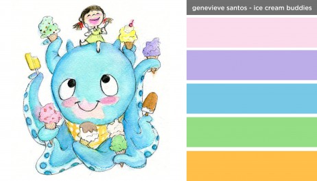 Art Inspired Palette: Genevieve Santos-Ice Cream Buddies