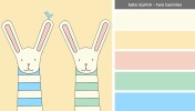 Art Inspired Palette: Kate Durkin-Two Bunnies