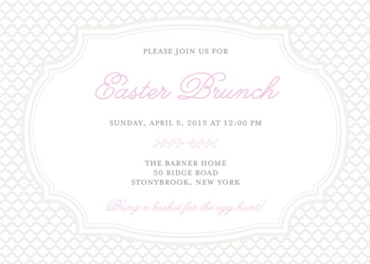 Minted Digital Challenge 2014 - Pretty in Pink Brunch