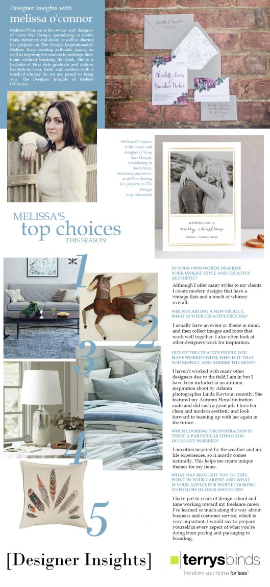 Designer Insights - Melissa O'Connor 2
