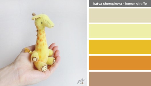 Art Inspired Palette: Katya Cherepkova-Lemon Giraffe
