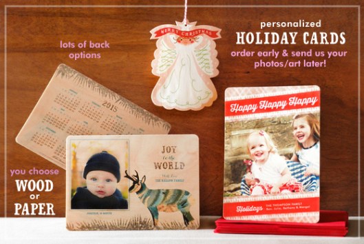 Night Owl Paper Goods Personalized Holiday Card Collection