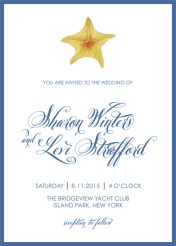 Ocean Elegance - To Have & To Hold Minted Wedding Invitation Challenge