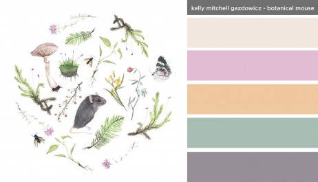 Art Inspired Palette: Kelly Mitchell Gazdowicz-Botanical Mouse