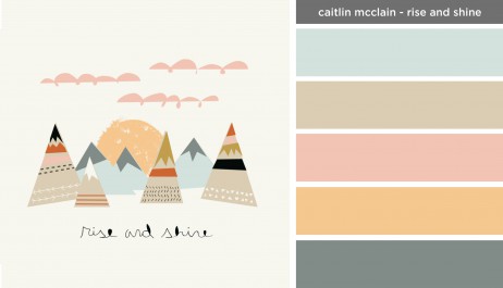 New Art Inspired Palette: Caitlin McClain-Rise and Shine