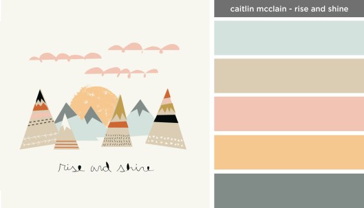 New Art Inspired Palette: Caitlin McClain-Rise and Shine