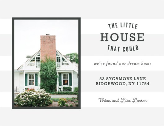 Minted We've Moved Challenge - The Little House that Could