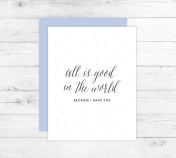 New Cards Up in the Shop - All is Good in the World