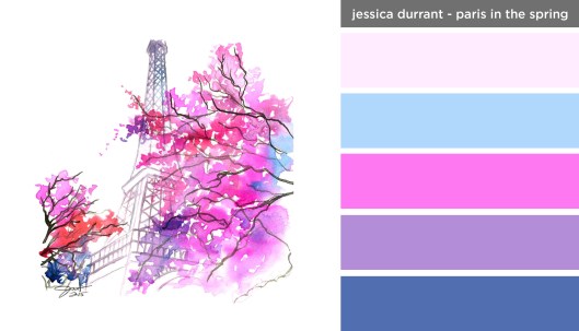Art Inspired Palette: Jessica Durrant-Paris in the Spring