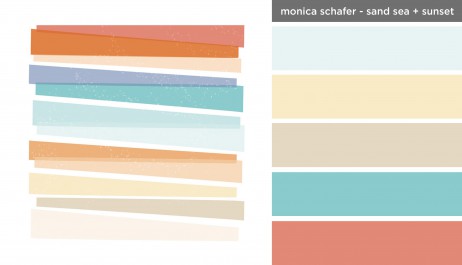 Art Inspired Palette: Monica Schafer-Sand Sea + Sunset