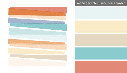 Art Inspired Palette: Monica Schafer-Sand Sea + Sunset
