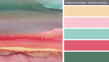 Art Inspired Palette: Katherine Moynagh-Desert and Mountains