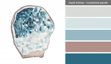 Art Inspired Palette: Kaydi Bishop-Crystalized Geode