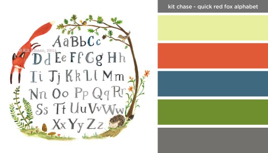 Art Inspired Palette: Kit Chase-Quick Red Fox Alphabet