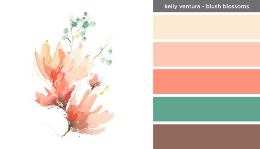 Art Inspired Palette: Kelly Ventura-Blush Blossoms