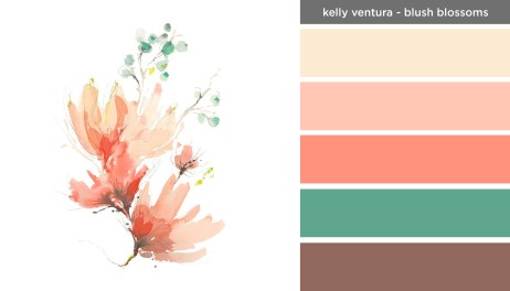 Art Inspired Palette: Kelly Ventura-Blush Blossoms