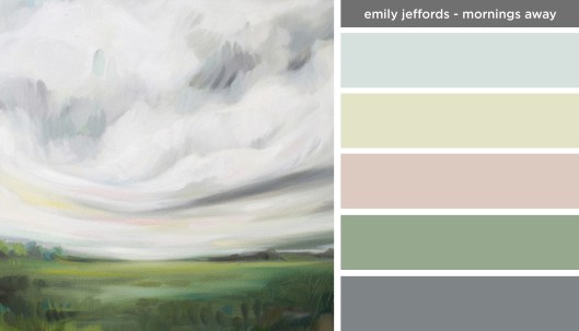 Art Inspired Palette: Emily Jeffords-Mornings Away