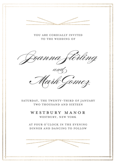 Minted Wedding Challenge - Elegant Deco