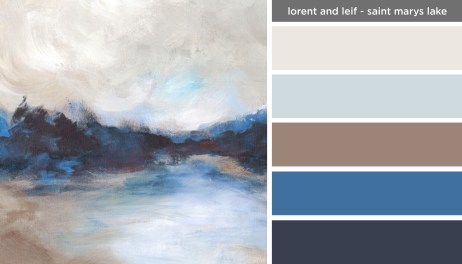 Art Inspired Palette: Lorent and Leif-Saint Marys Lake