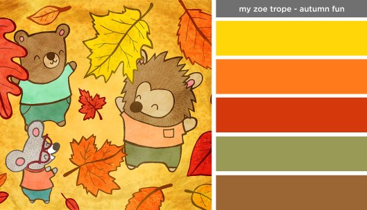 Art Inspired Palette: My Zoe Trope-Autumn Fun