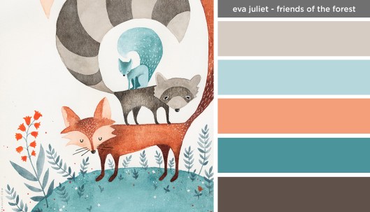 Art Inspired Palette: Eva Juliet-Friends of the Forest