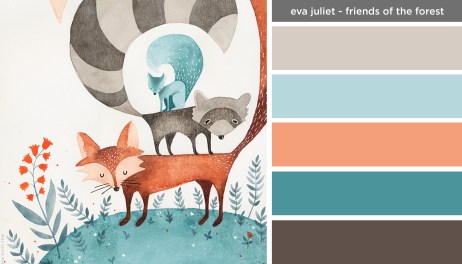 Art Inspired Palette: Eva Juliet-Friends of the Forest