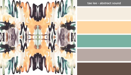 Art Inspired Palette: Tae Lee-Abstract Sound