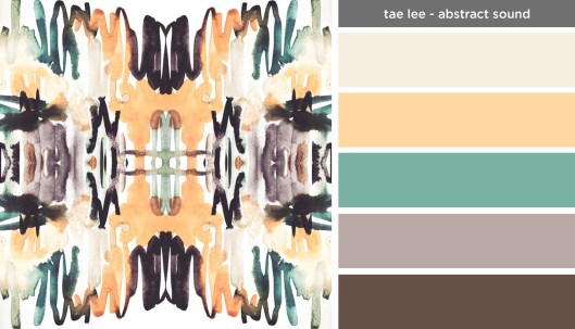Art Inspired Palette: Tae Lee-Abstract Sound
