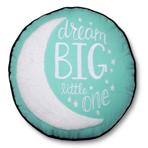 Dream Big Moon Throw Pillow