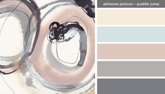 Art Inspired Palette: Adrienne Jackson-Puddle Jump