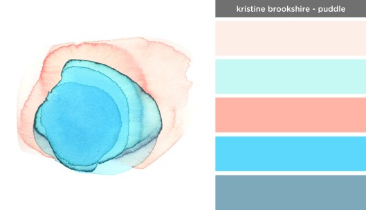 Art Inspired Palette: Kristine Brookshire-Puddle