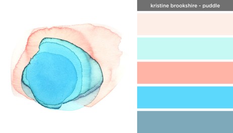 Art Inspired Palette: Kristine Brookshire-Puddle