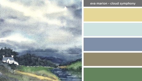 Art Inspired Palette: Eva Marion-Cloud Symphony