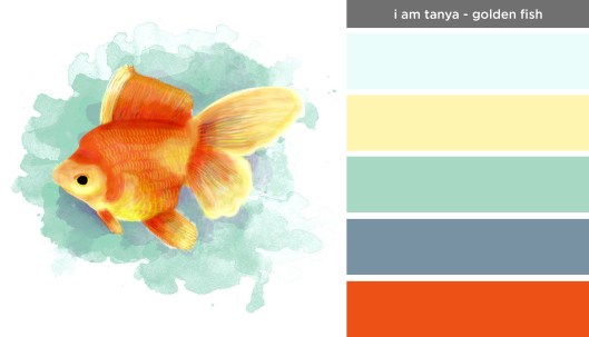 Art Inspired Palette: I am Tanya-Golden Fish